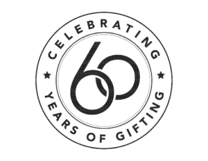 Image of The Paper Store Logo showing 60 years of gifting